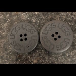 Two UGG Replacement Boots Buttons - Gray